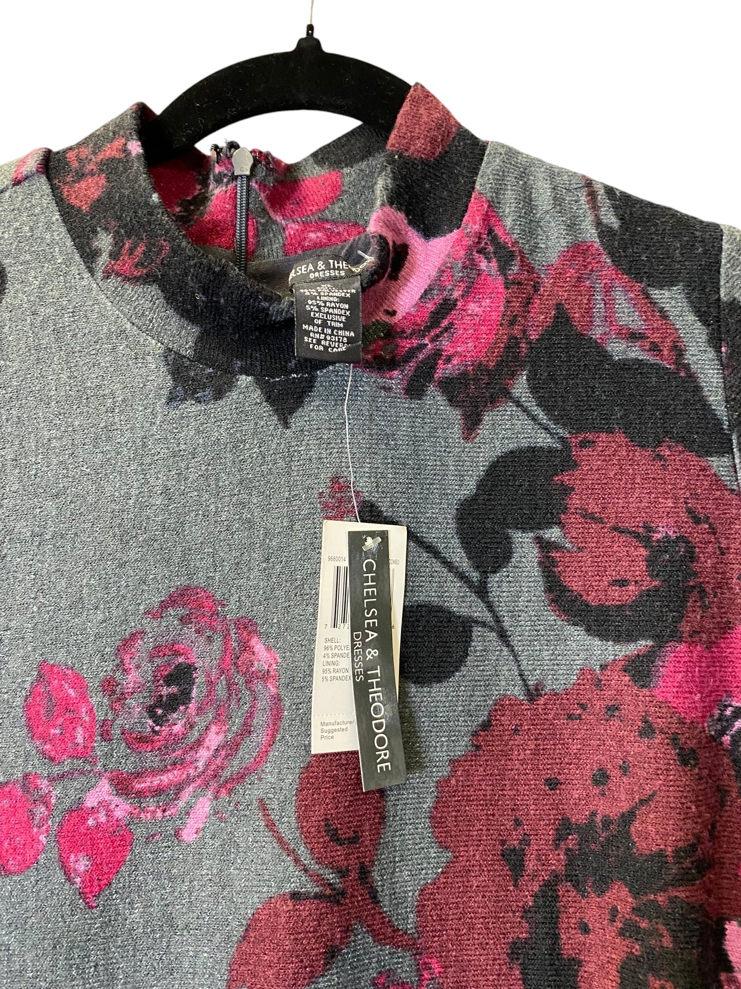 Dress Sweater By Chelsea And Theodore In Floral Print, Size: Xl