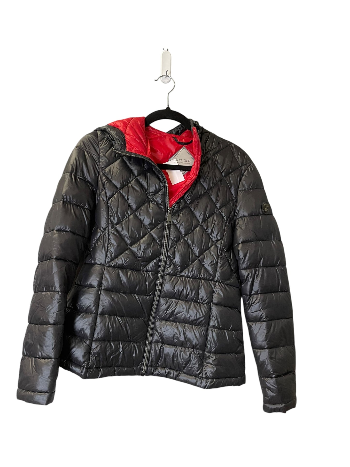 Jacket Puffer & Quilted By Cmc In Black & Red, Size: S