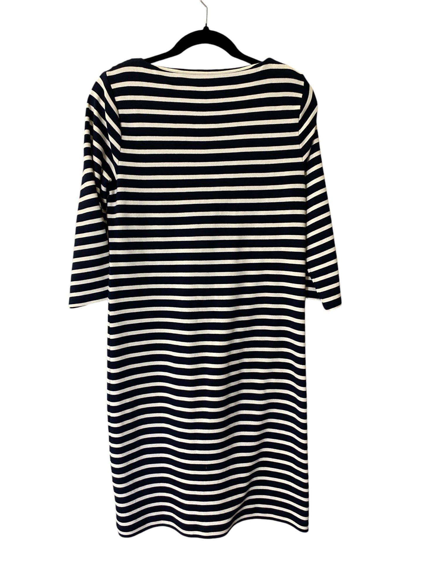 Dress Casual Midi By Talbots In Striped Pattern, Size: M