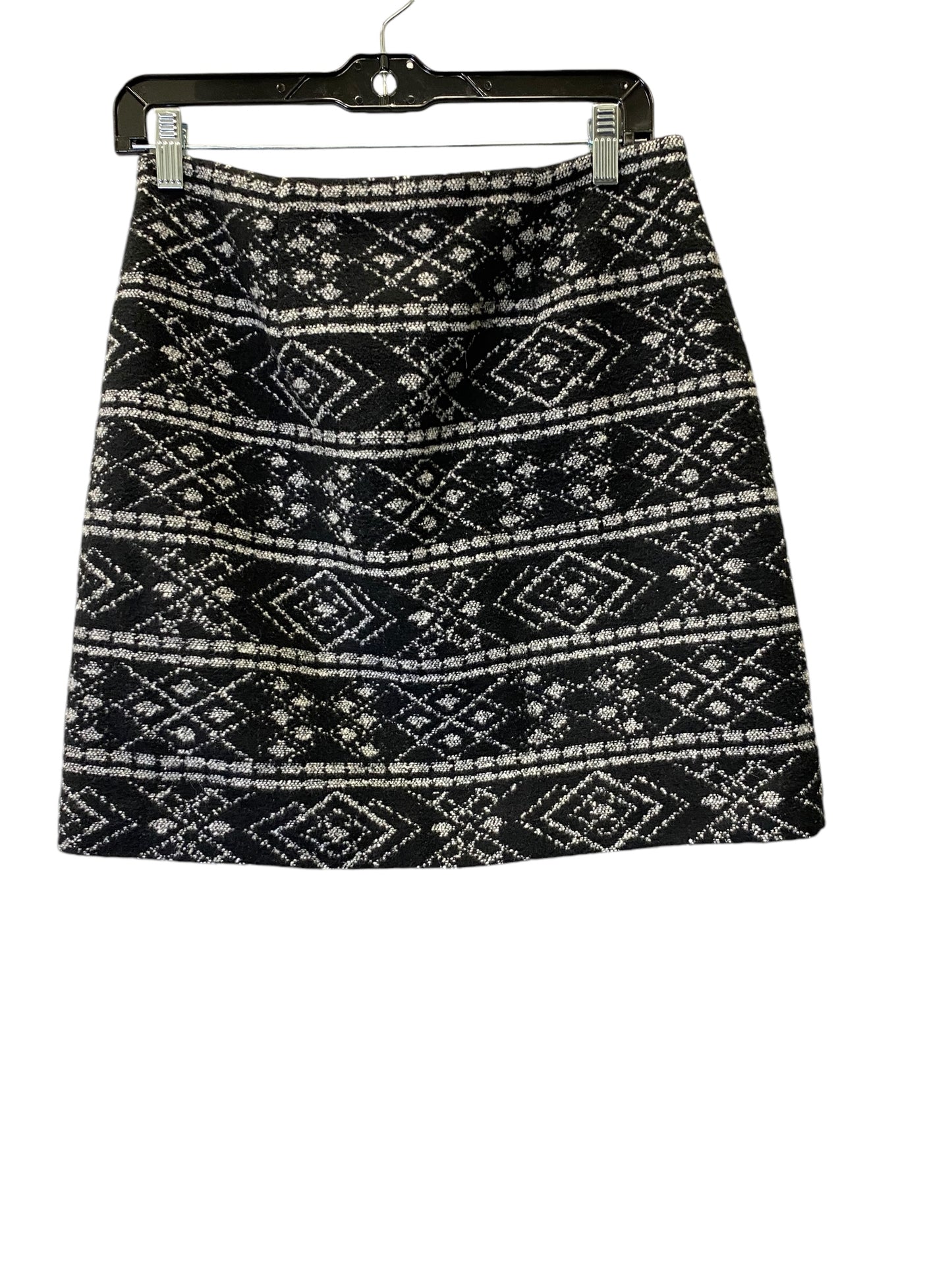 Skirt Mini & Short By Loft In Black & White, Size: 6