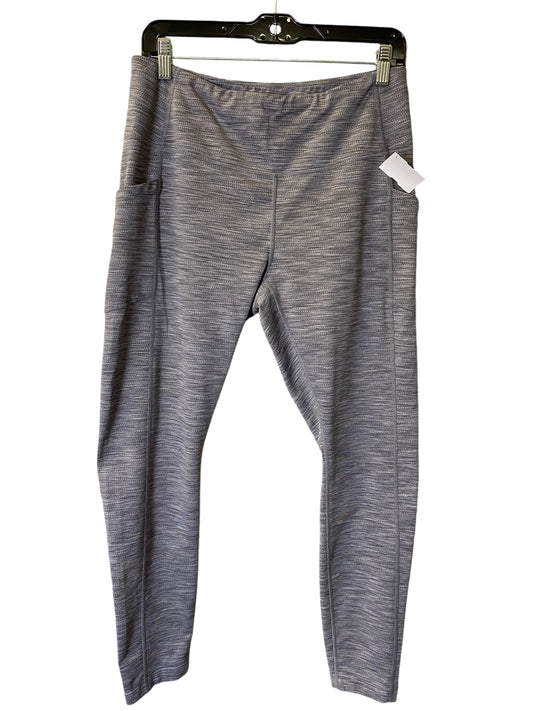 Athletic Leggings By Mondetta In Grey, Size: L