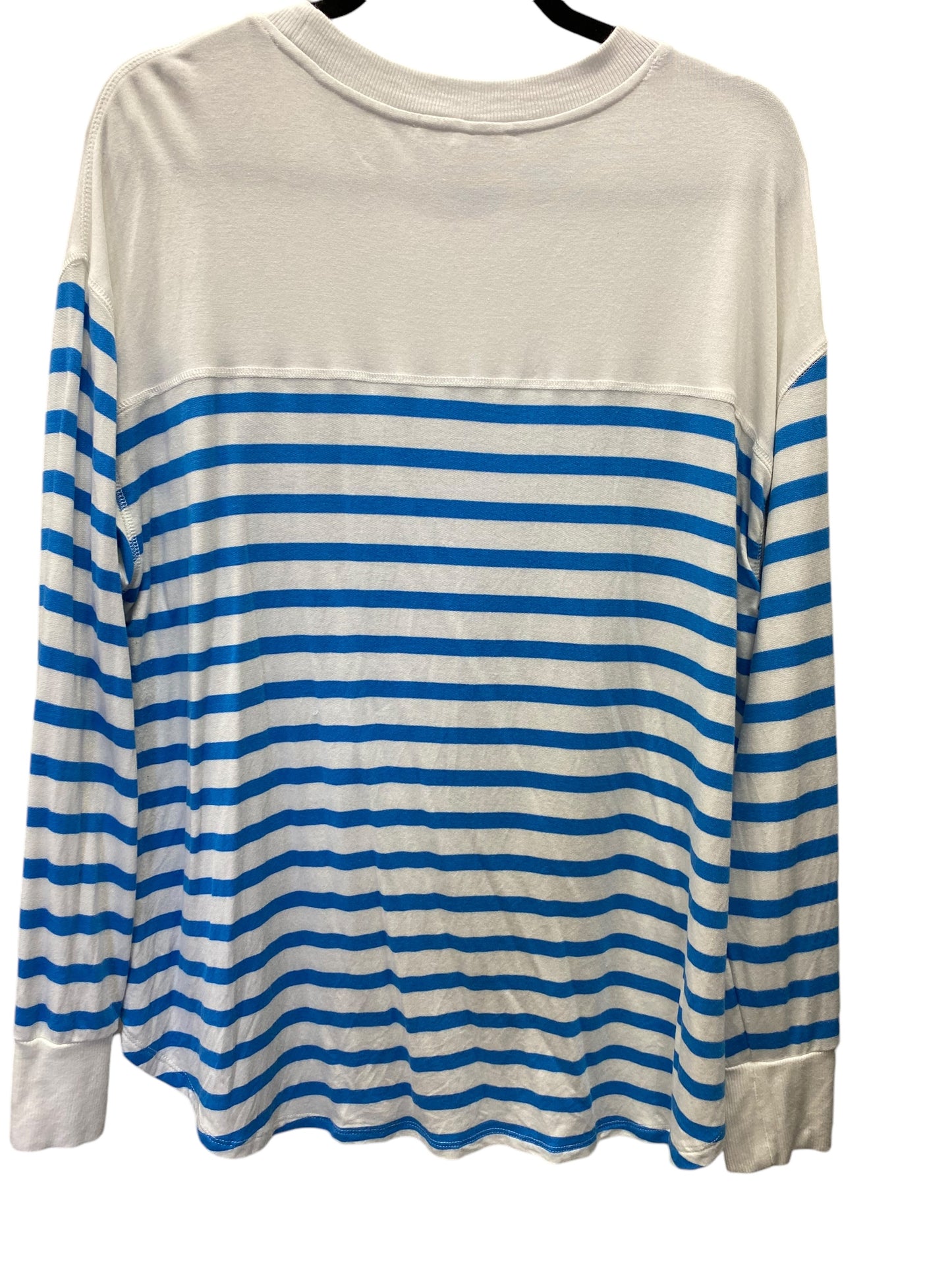 Top Long Sleeve By Workshop In Striped Pattern, Size: 1x