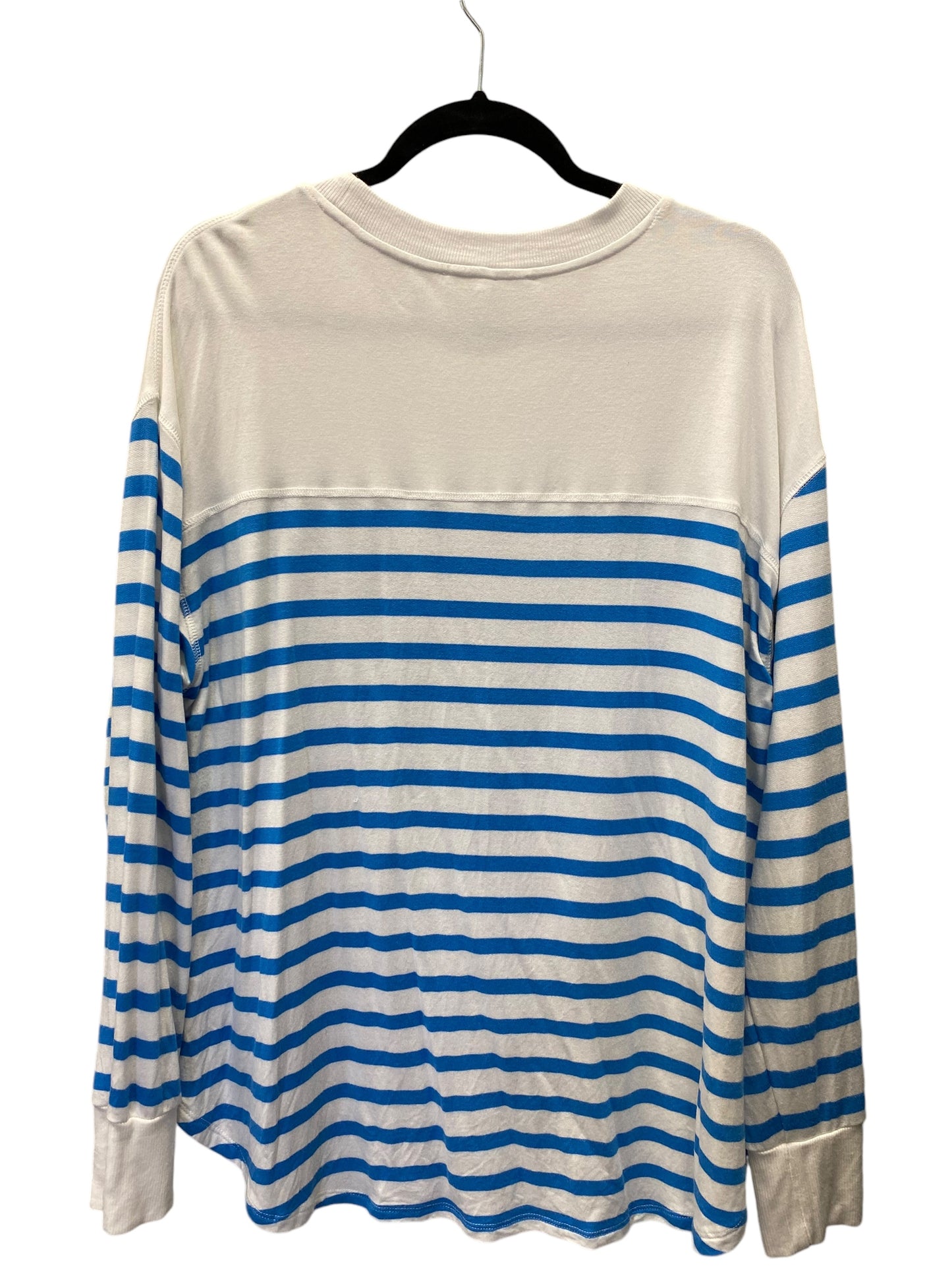 Top Long Sleeve By Workshop In Striped Pattern, Size: 1x