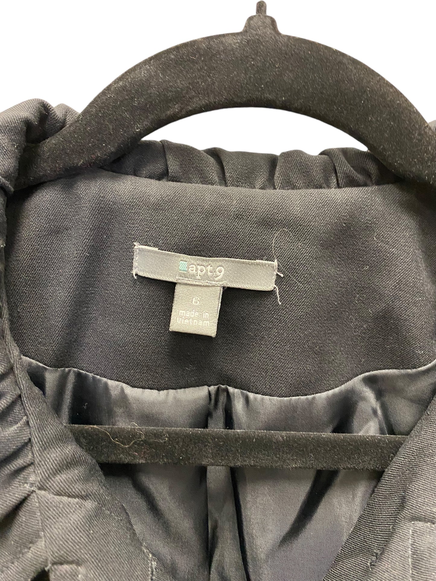 Jacket Utility By Apt 9 In Black, Size: S