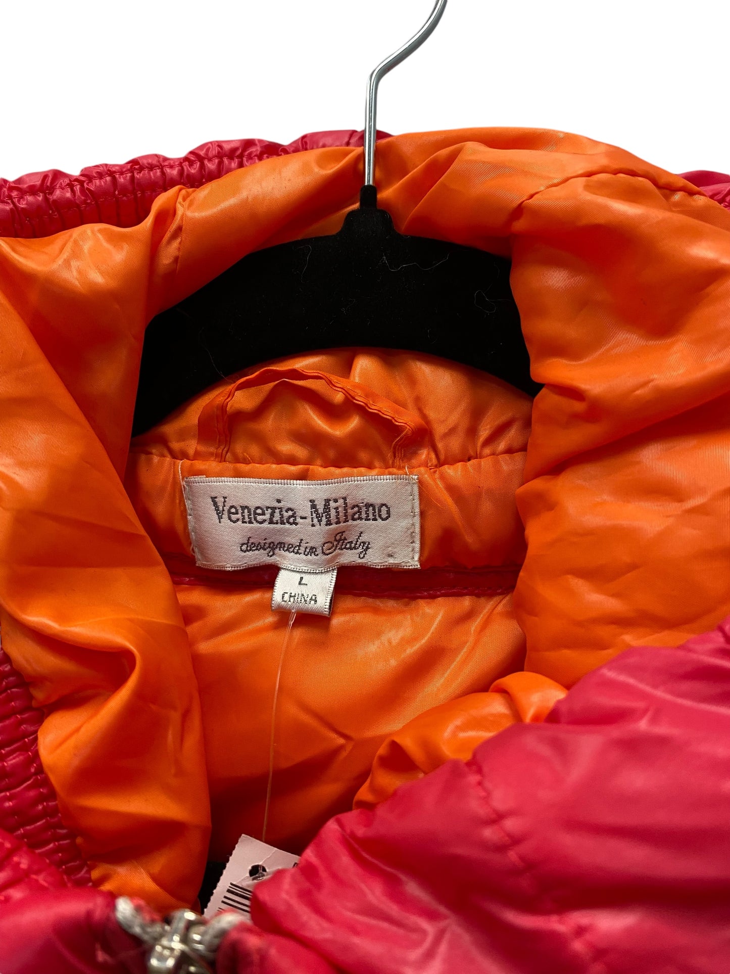 Vest Puffer & Quilted By Cmc In Orange & Pink, Size: L