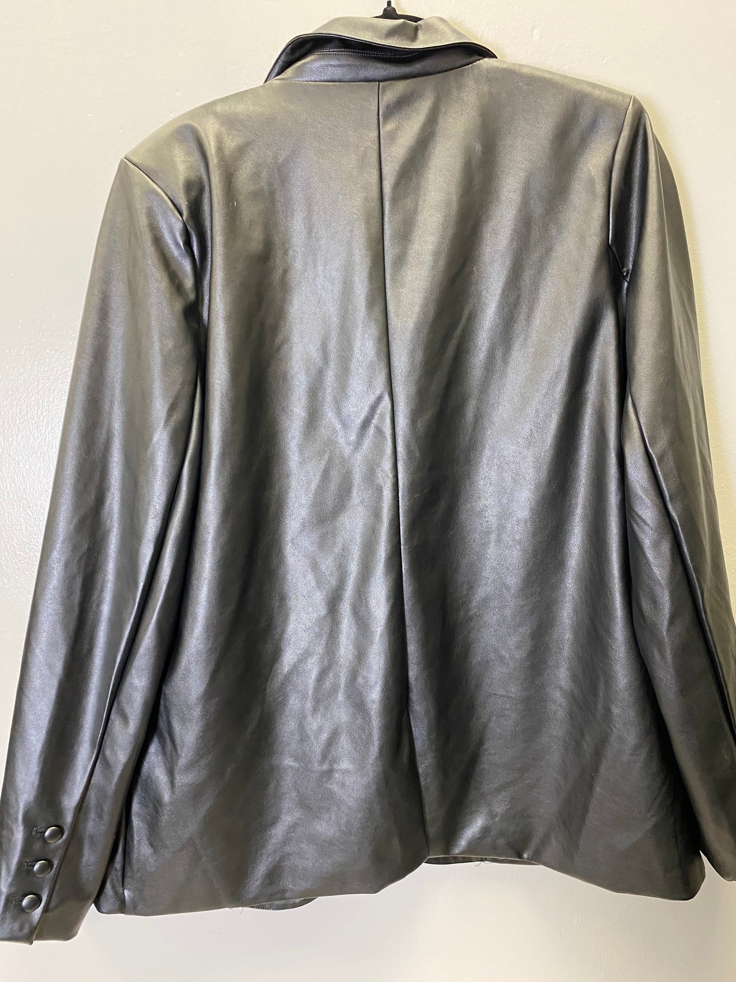 Jacket Leather By Vici In Black, Size: Xl