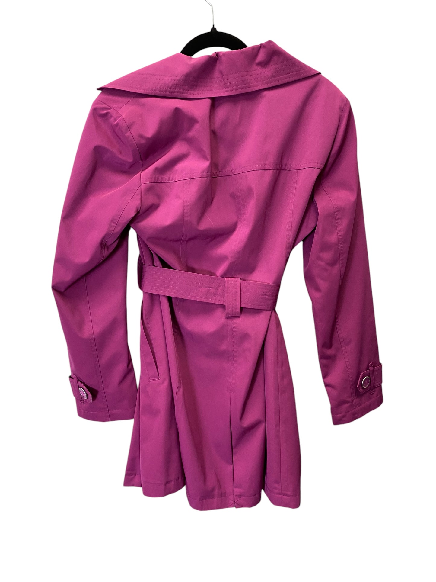 Coat Trench Coat By London Fog In Purple, Size: M