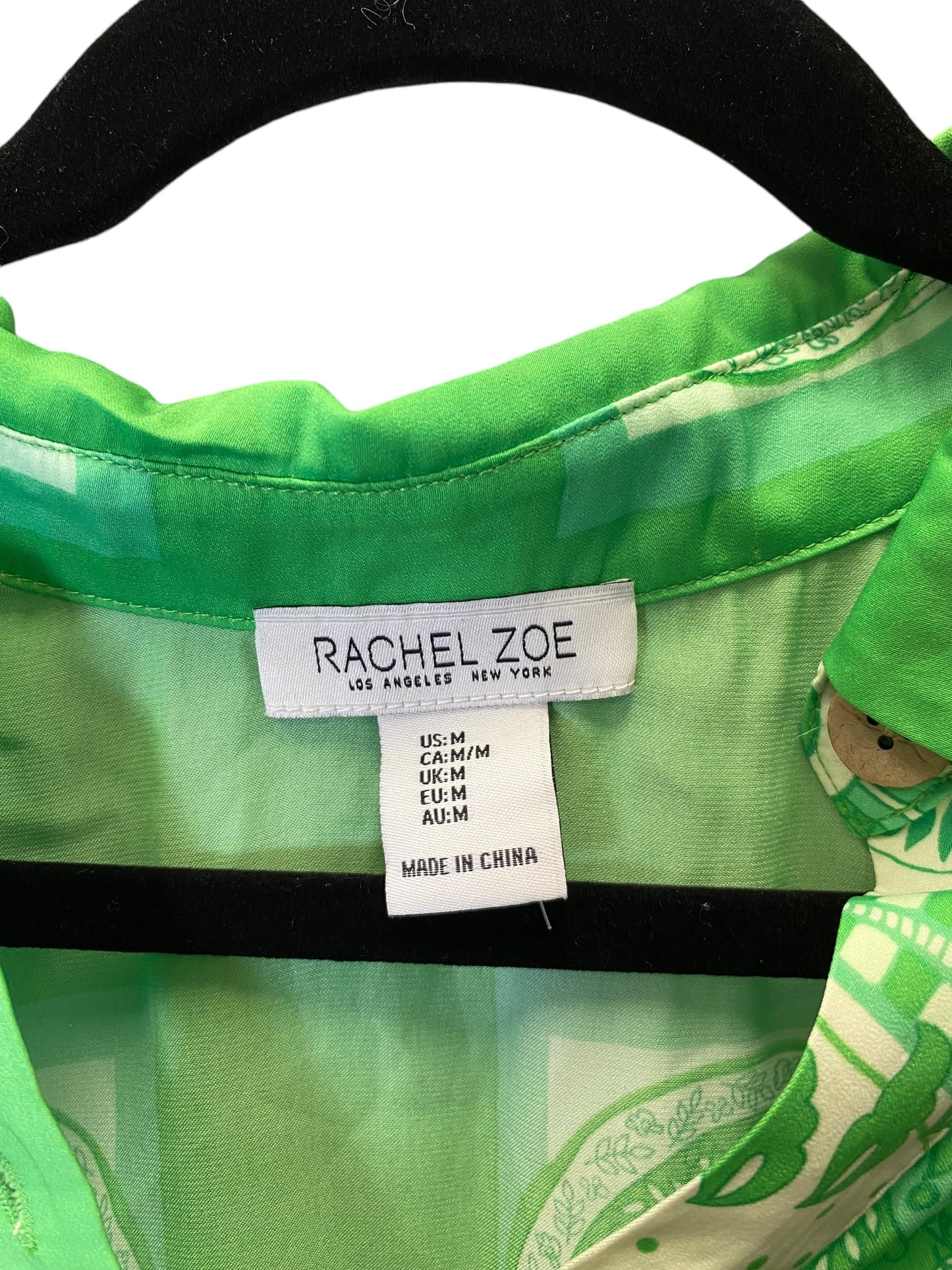 Blouse Long Sleeve By Rachel Zoe In Green, Size: M