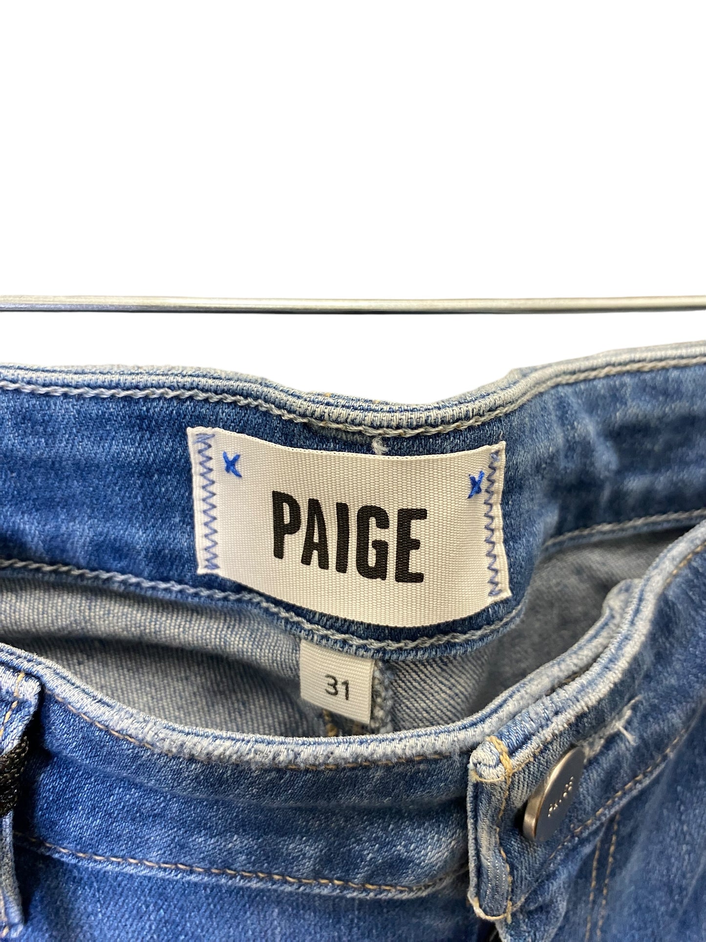 Jeans Straight By Paige In Blue, Size: 10