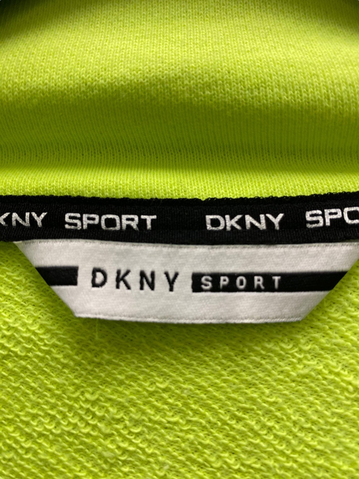 Athletic Sweatshirt Collar By Dkny In Green, Size: M