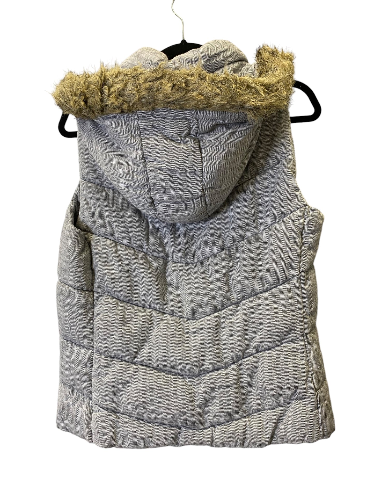 Vest Puffer & Quilted By Gap In Grey, Size: M