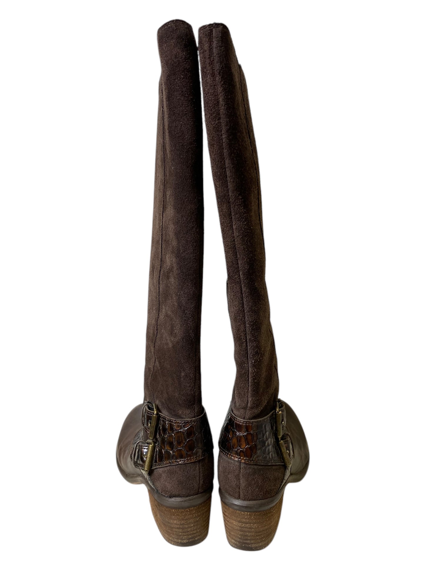 Boots Knee Flats By Donald Pliner In Brown, Size: 6