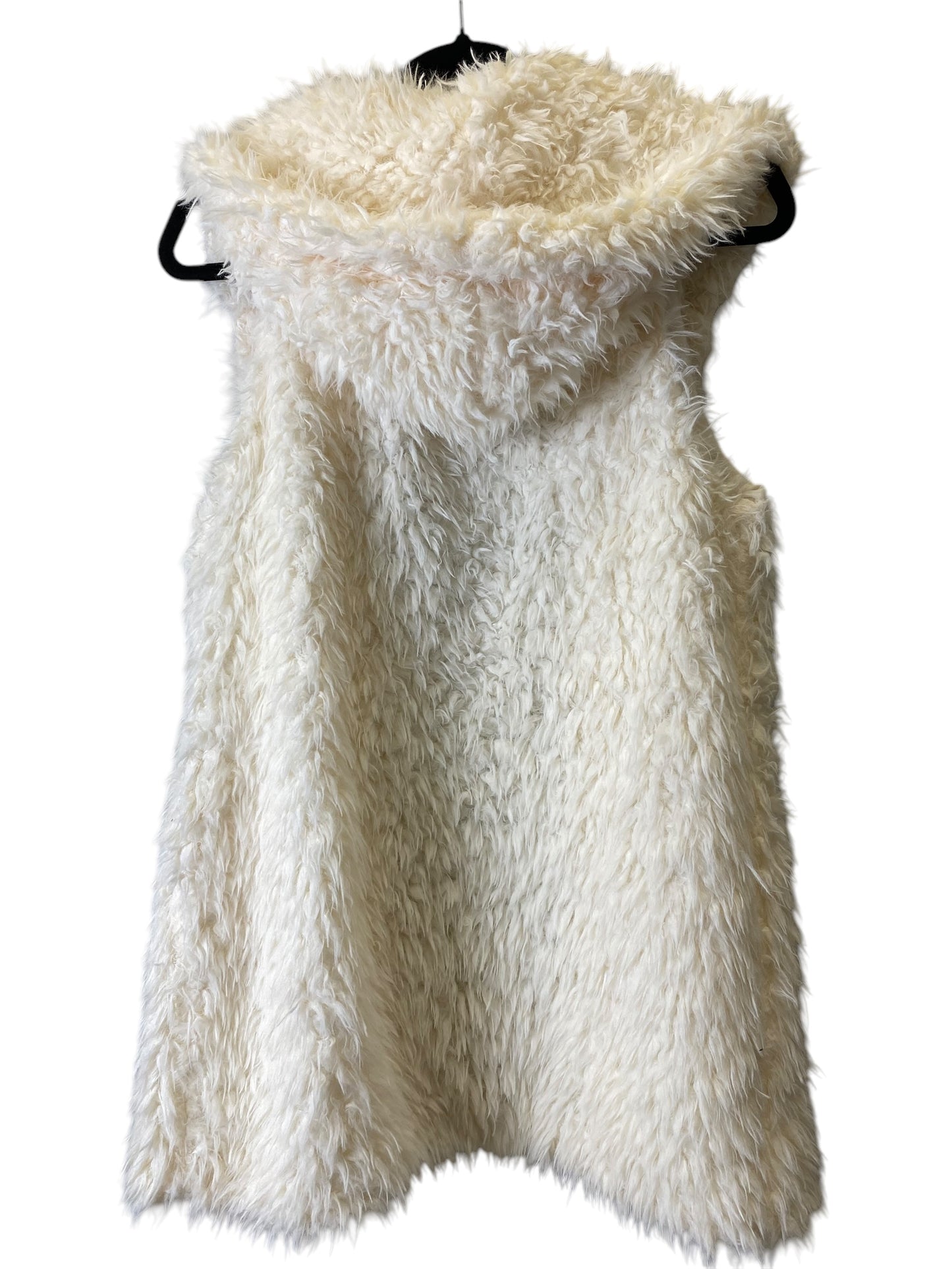 Vest Faux Fur & Sherpa By Listicle In Cream, Size: M