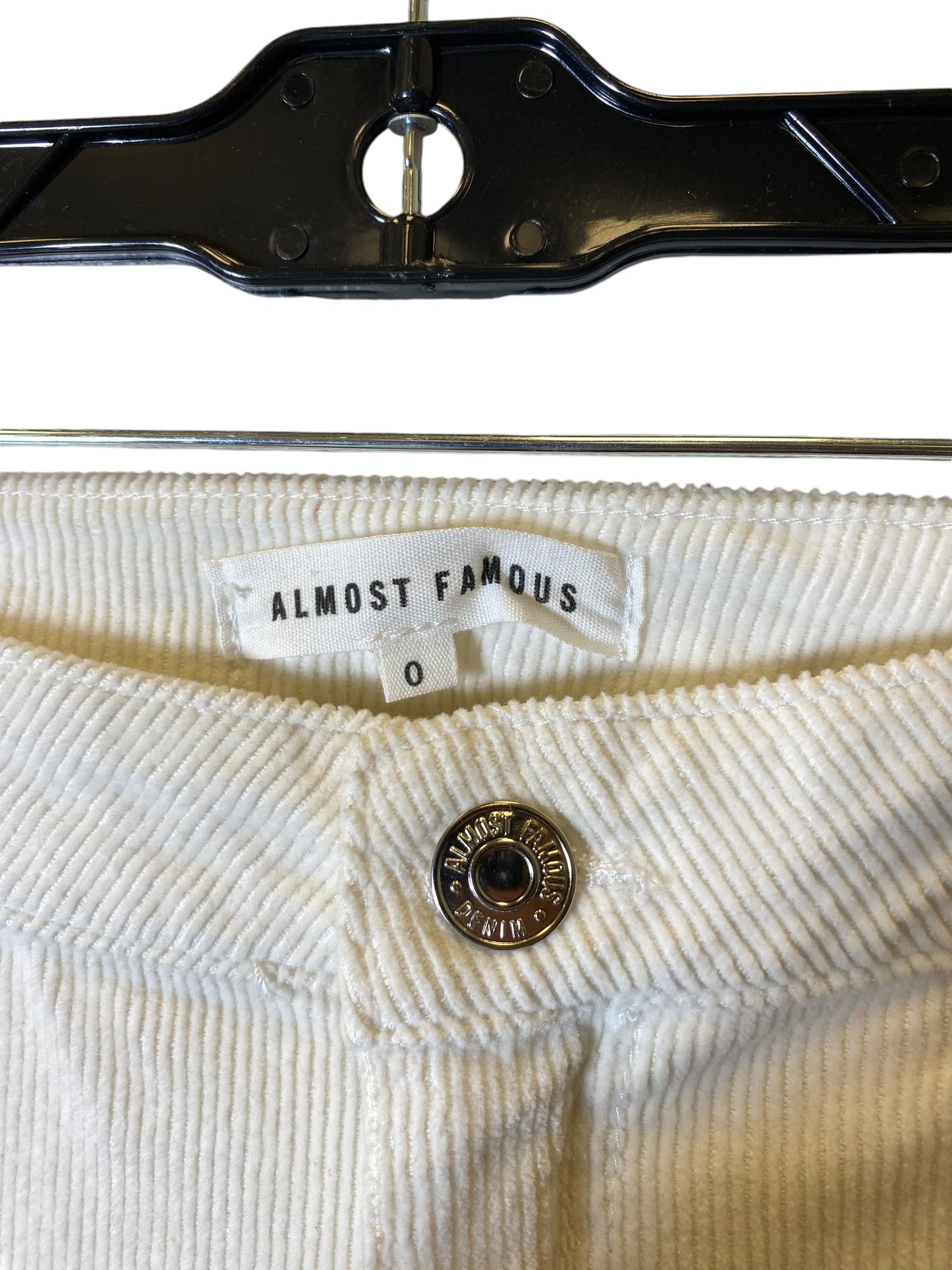 Pants Corduroy By Almost Famous In Cream, Size: 0