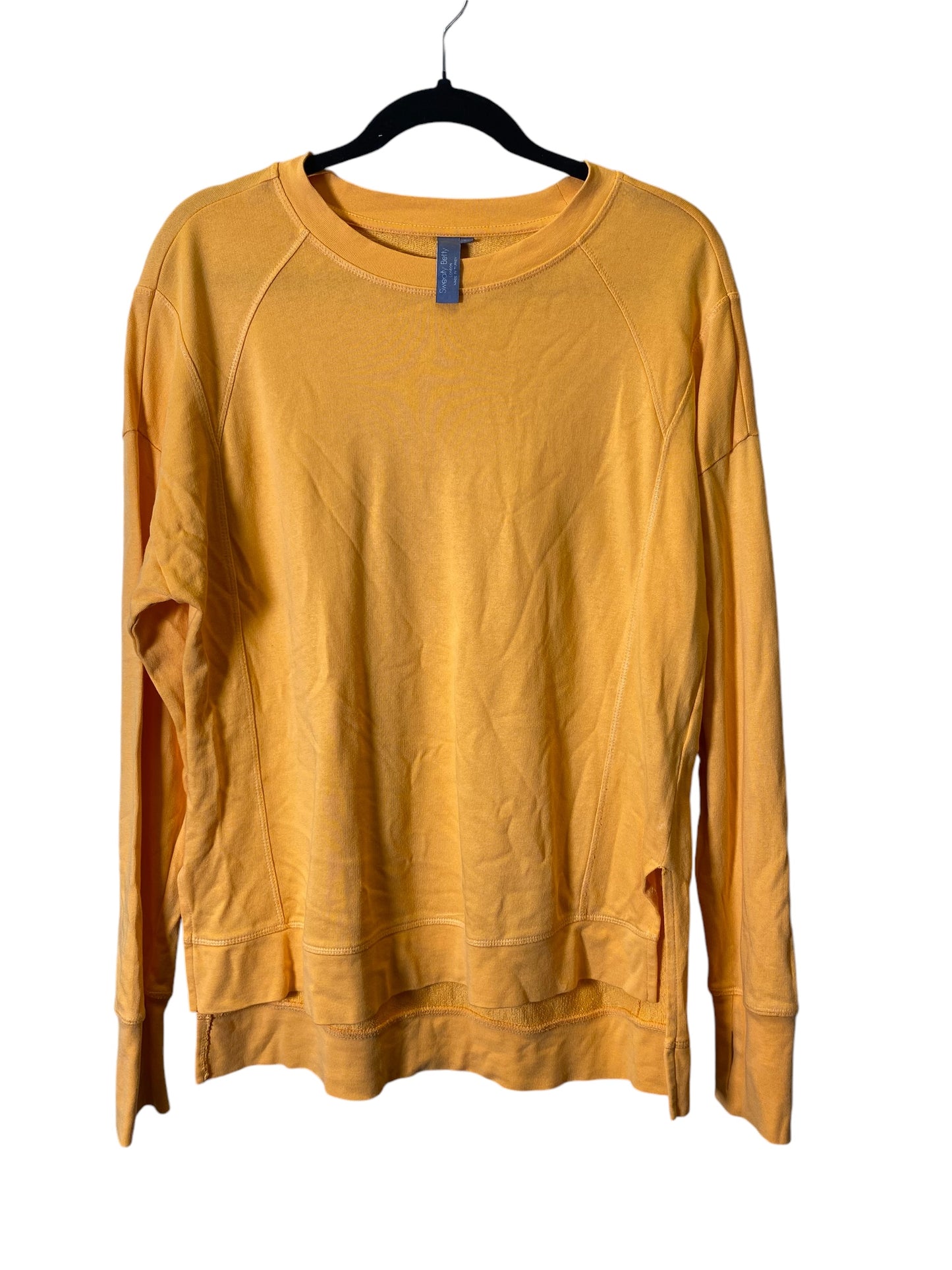 Athletic Sweatshirt Crewneck By Sweaty Betty In Orange, Size: M