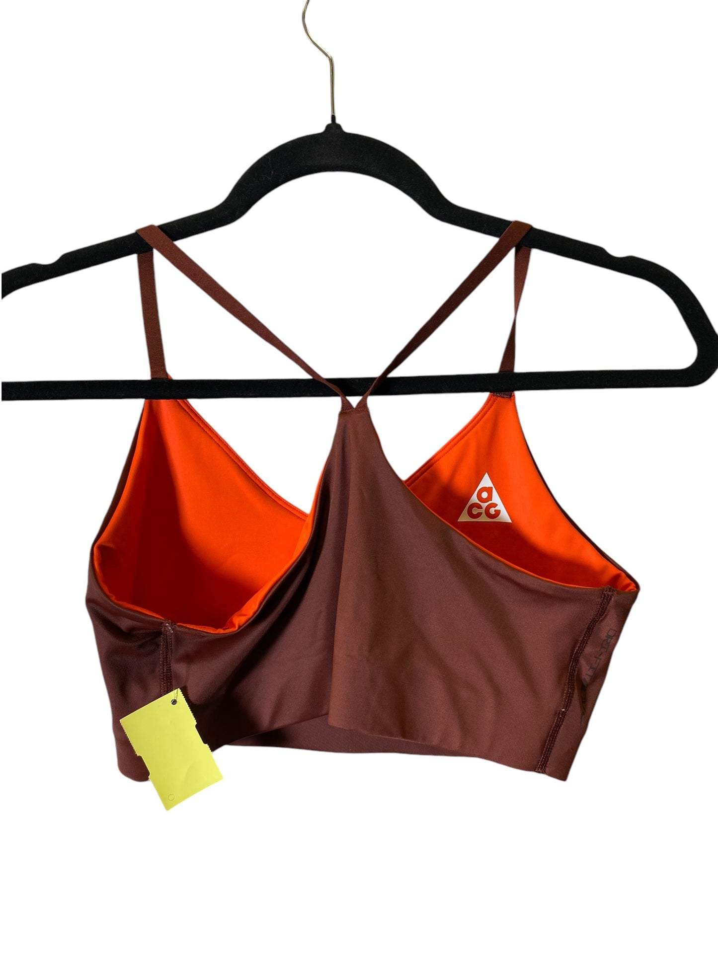 Athletic Bra By Cmc In Brown & Orange, Size: S