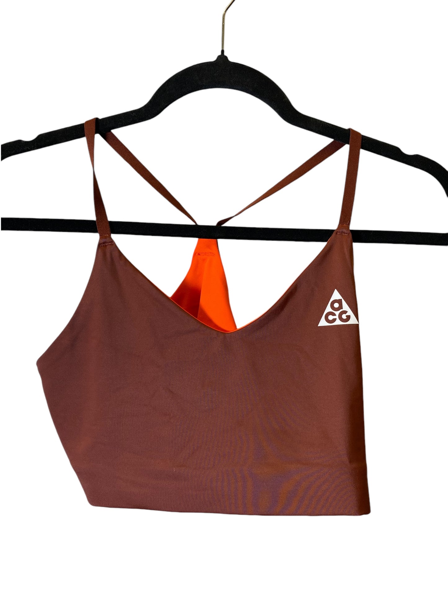 Athletic Bra By Cmc In Brown & Orange, Size: S