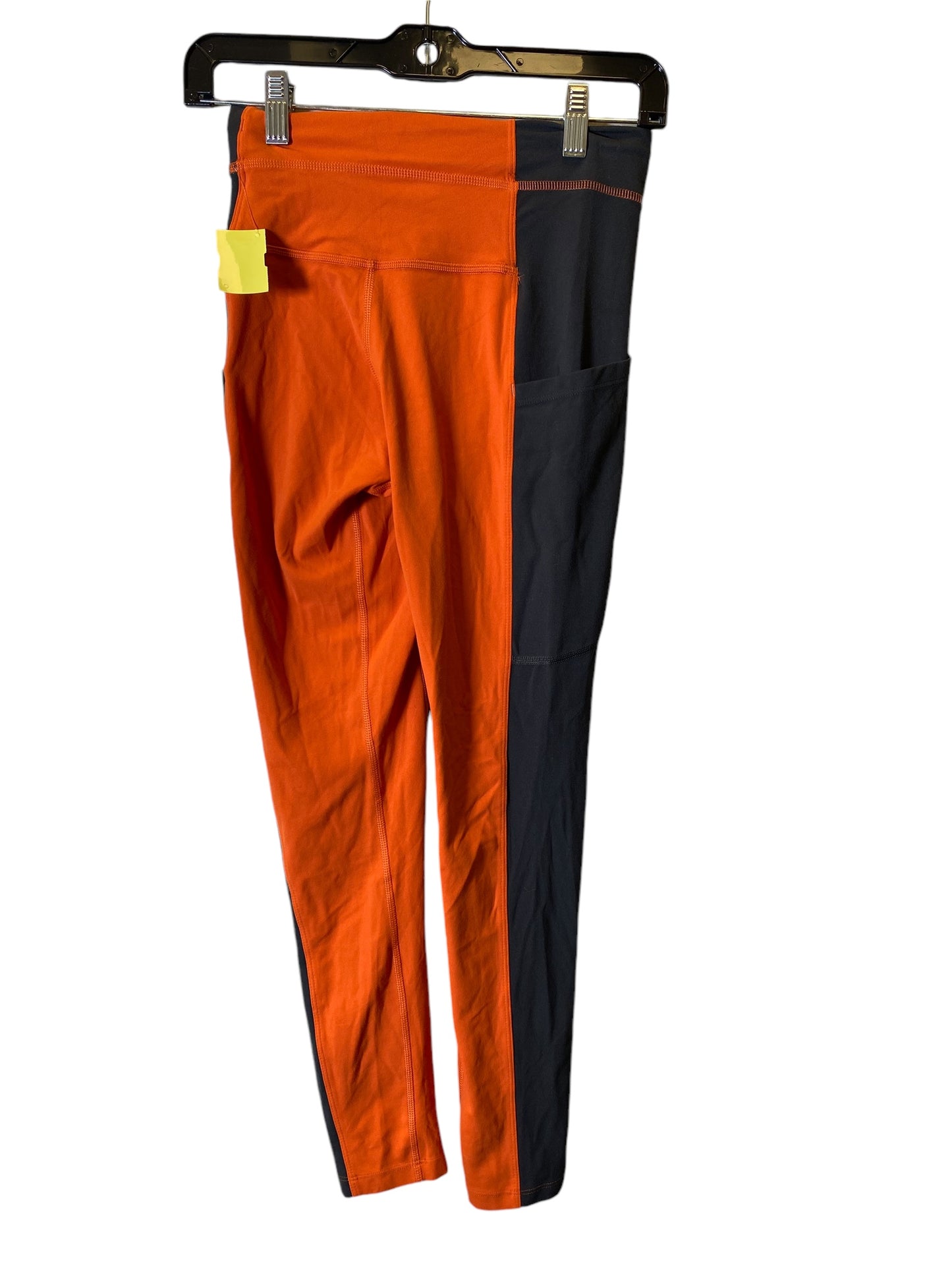 Athletic Leggings By Cmc In Black & Orange, Size: S