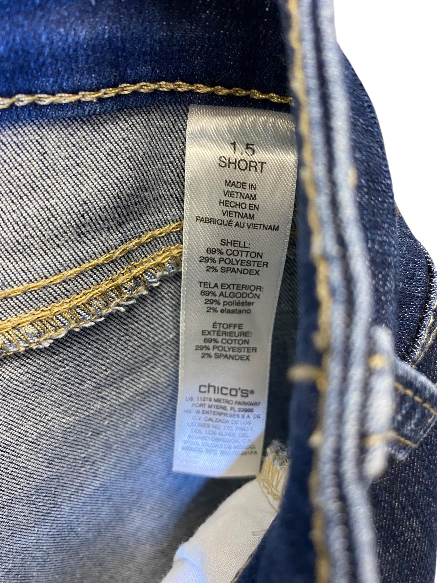 Jeans Straight By Chicos In Blue, Size: 10