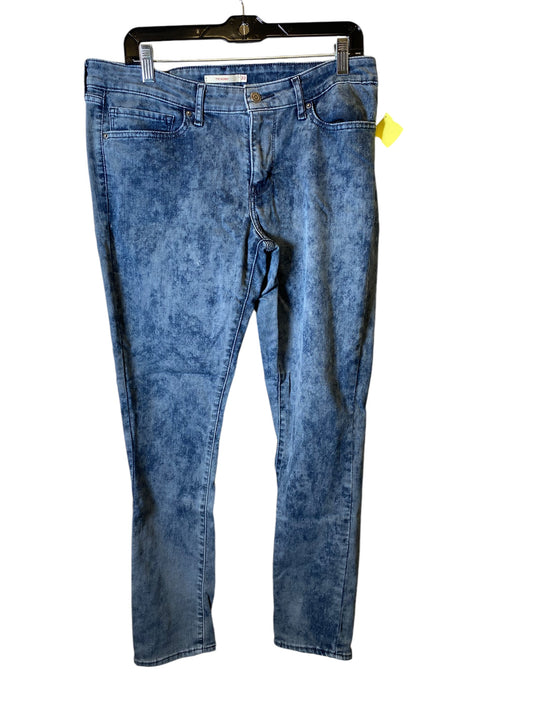 Jeans Skinny By Levis In Blue Denim, Size: 16