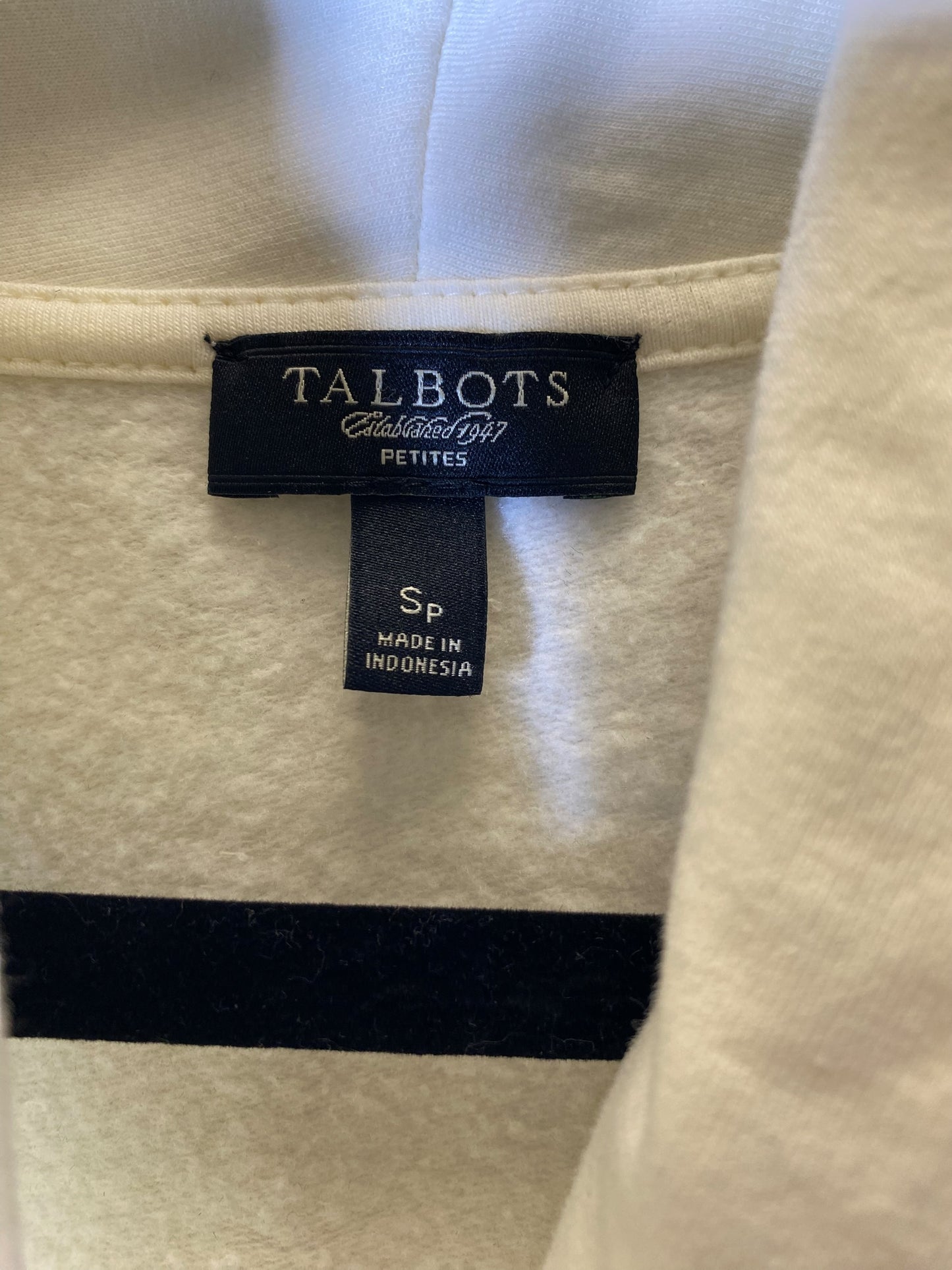 Top Long Sleeve By Talbots In Cream, Size: S