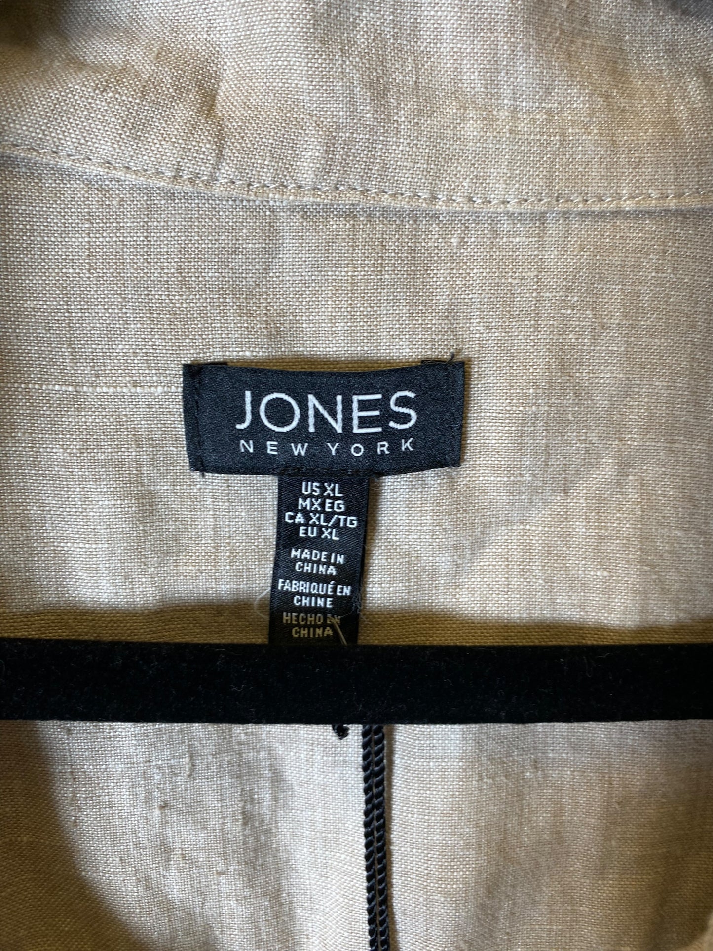 Jacket Utility By Jones New York In Beige, Size: Xl