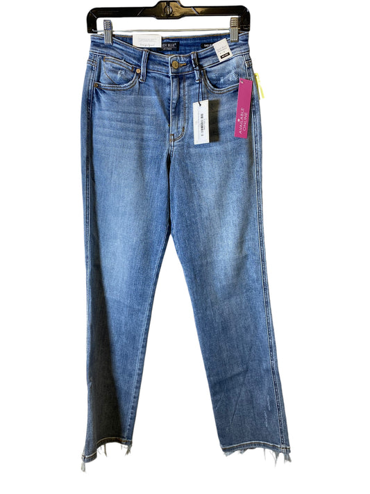 Jeans Straight By Judy Blue In Blue, Size: 2