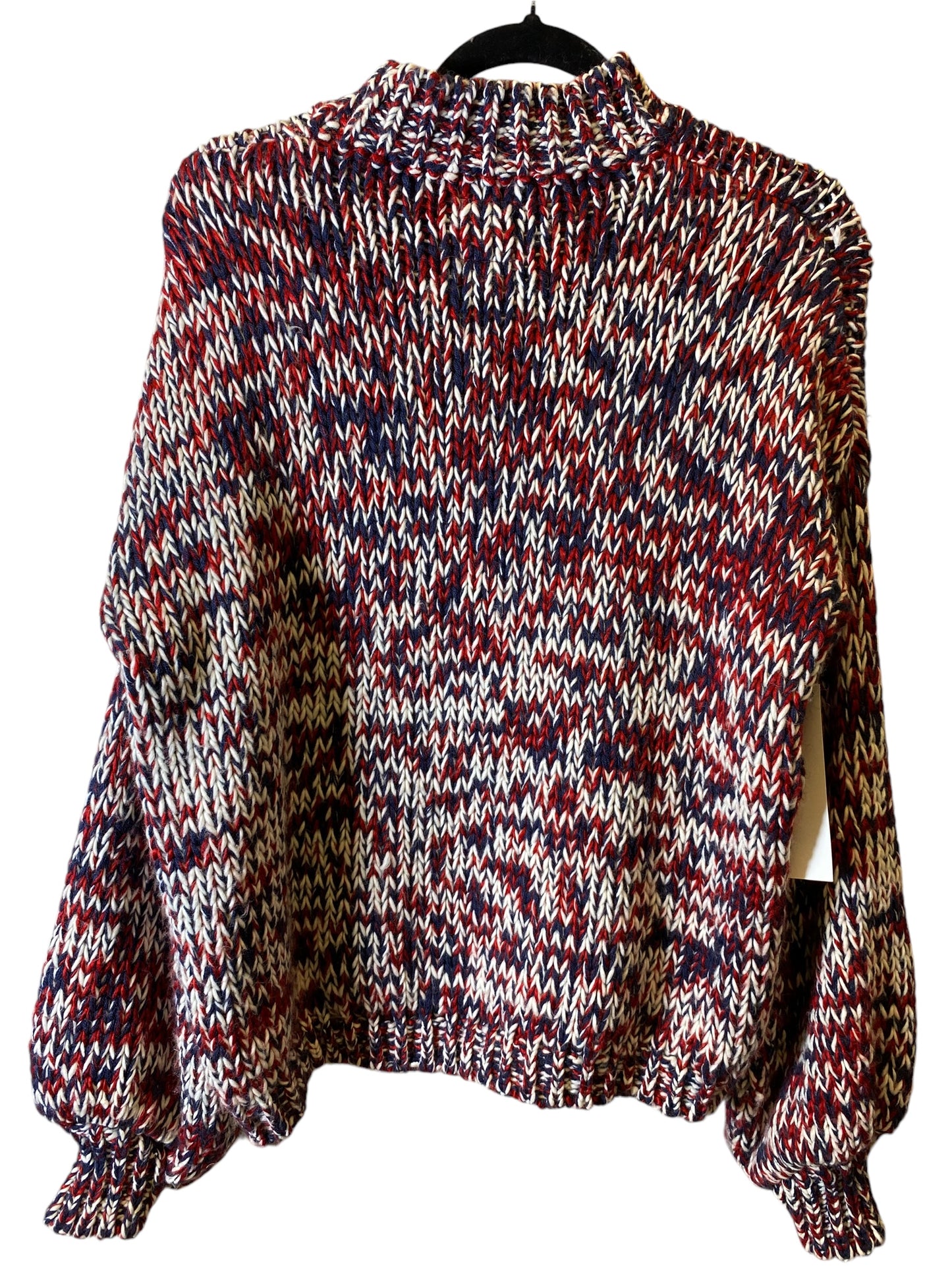 Sweater By Cmc In Blue & Red & White, Size: M