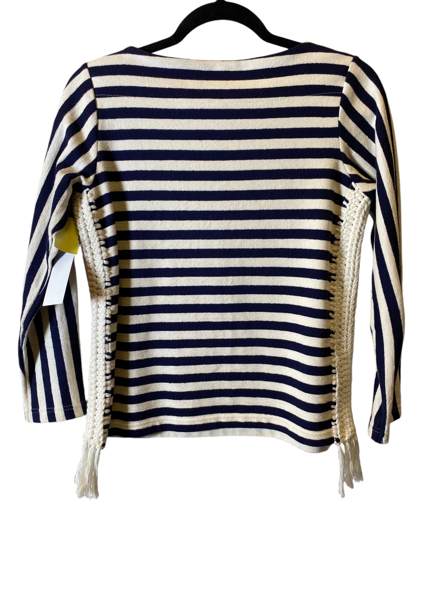 Top Long Sleeve By Cmc In Striped Pattern, Size: S