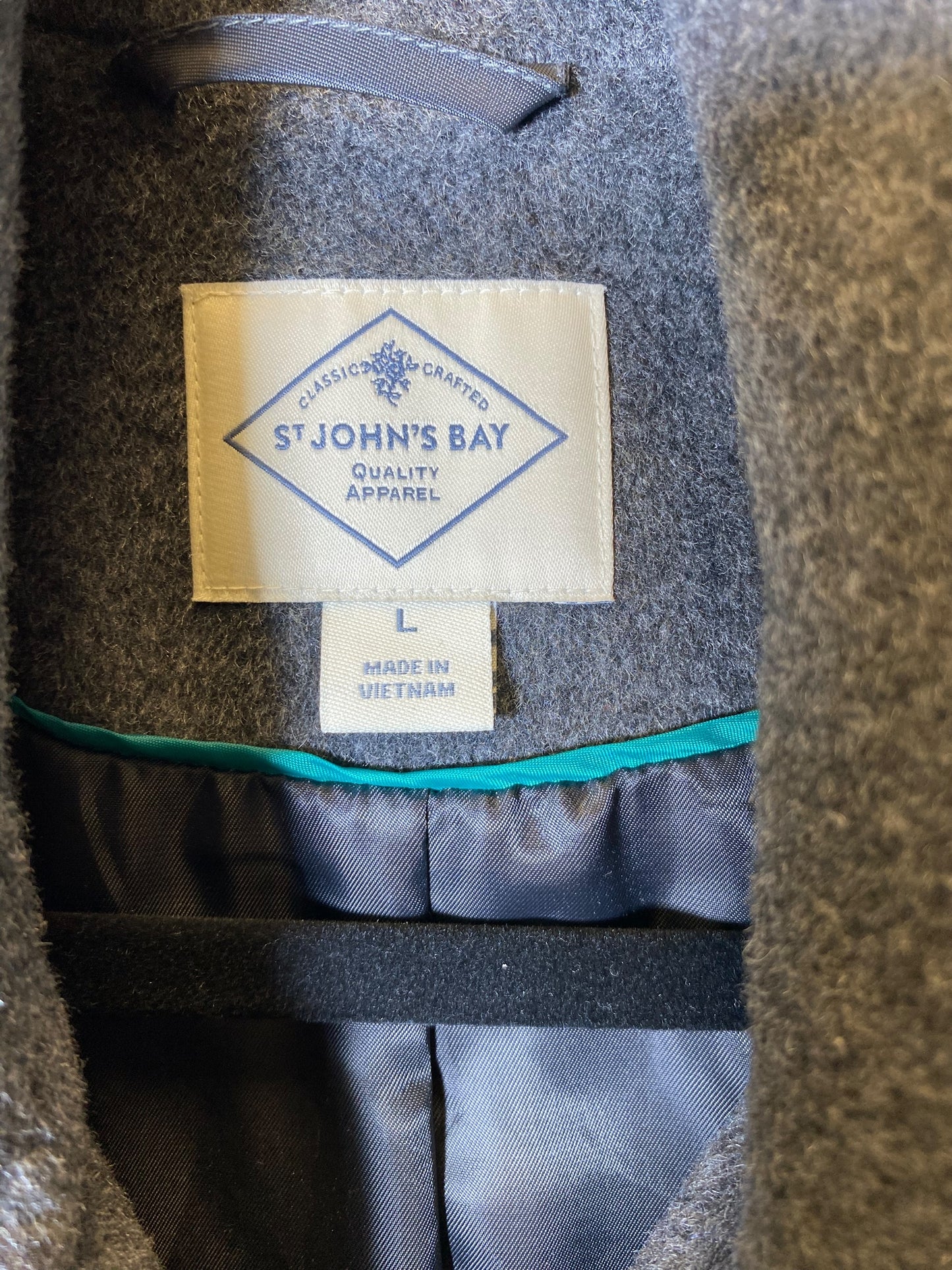 Coat Peacoat By St Johns Bay In Grey, Size: L