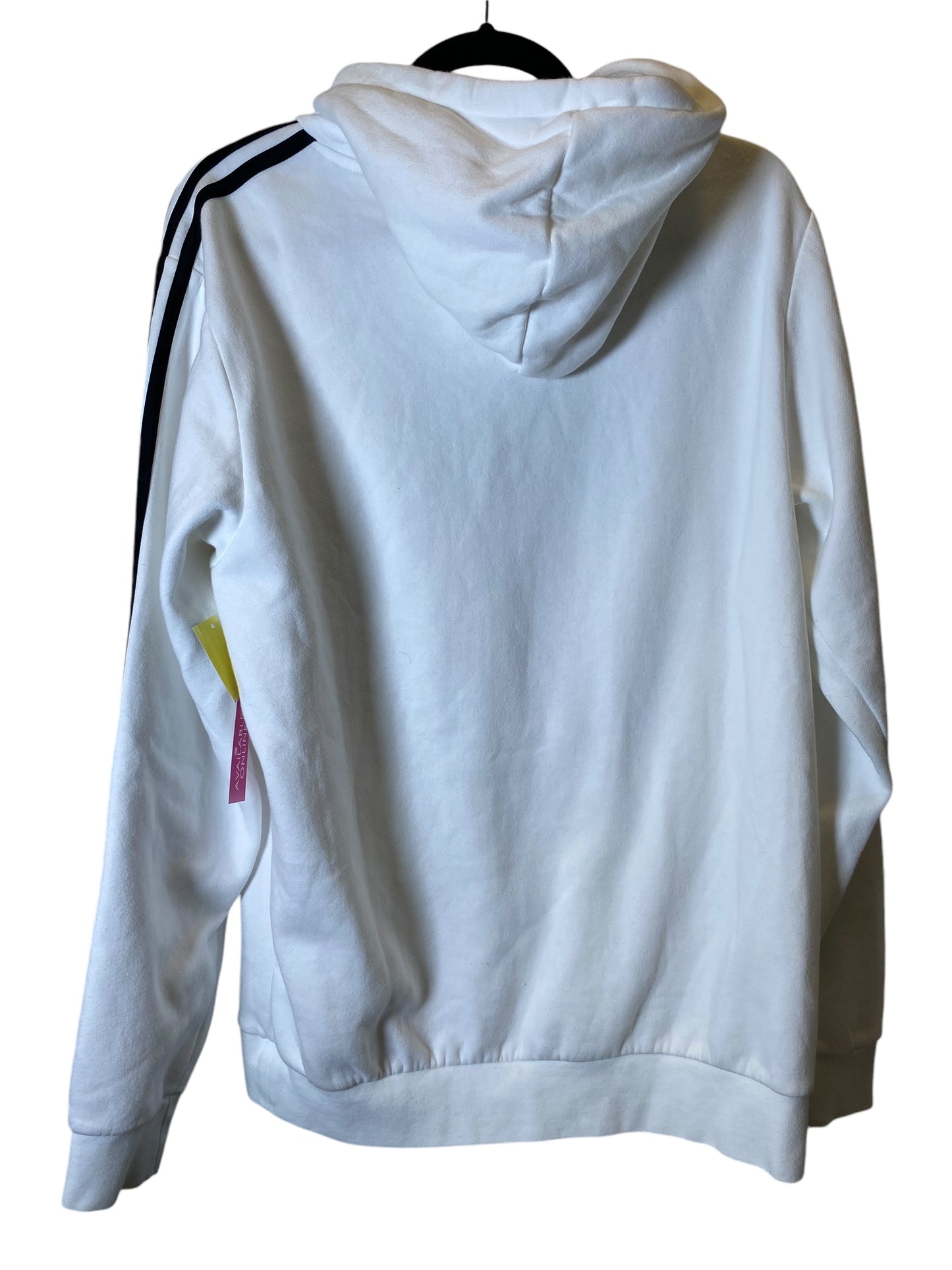 Sweatshirt Hoodie By Adidas In White, Size: L