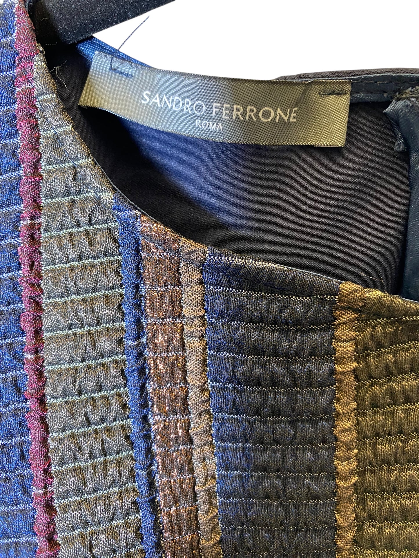 Dress Casual Midi By Sandro In Navy, Size: S