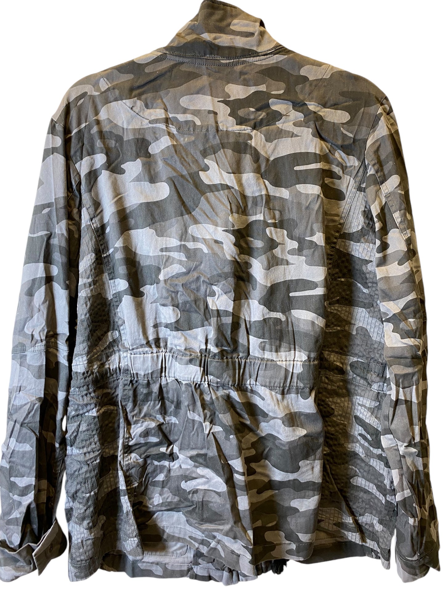 Jacket Utility By Knox Rose In Camouflage Print, Size: Xxl