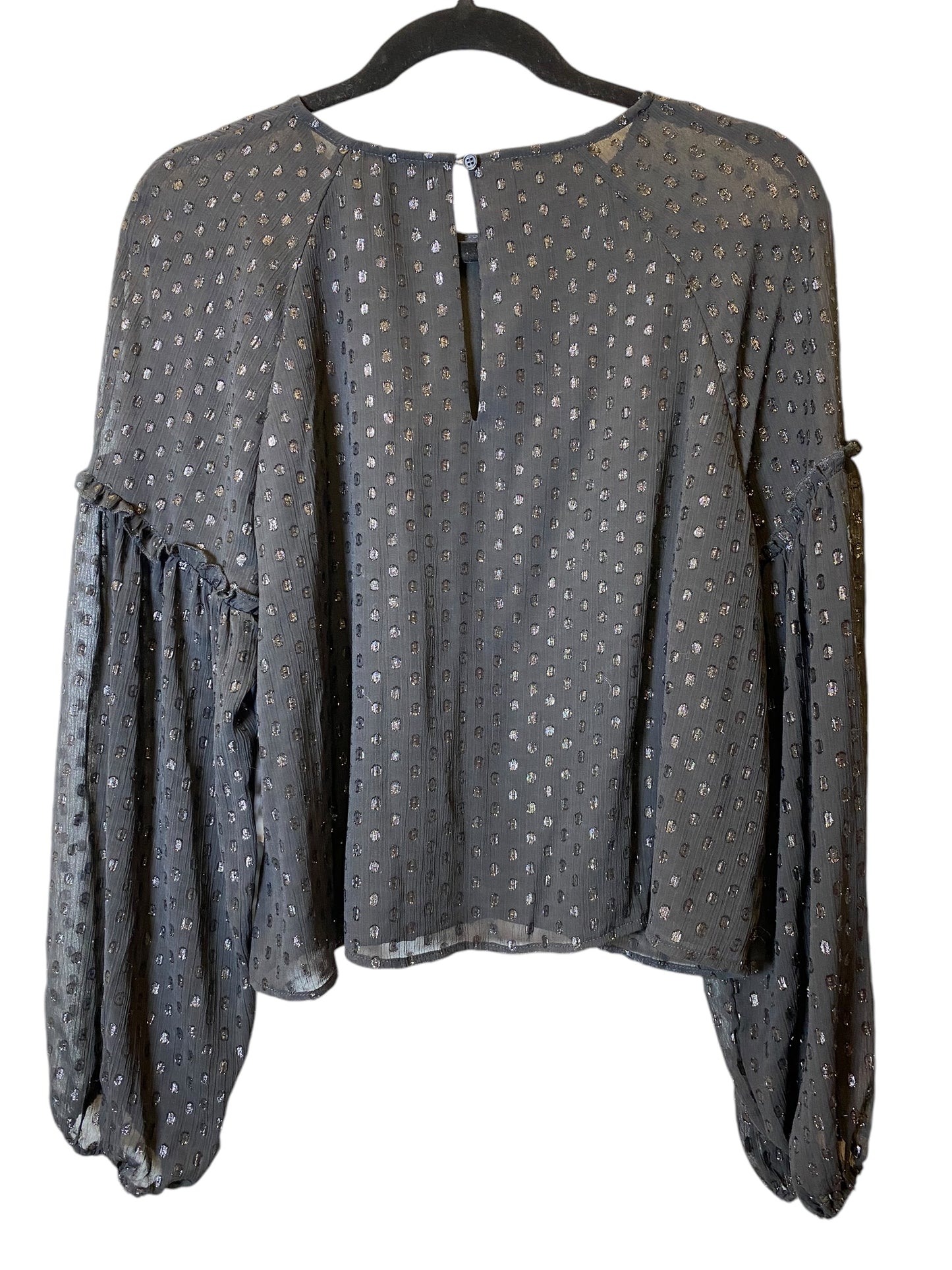 Top Long Sleeve By Cmc In Black, Size: M