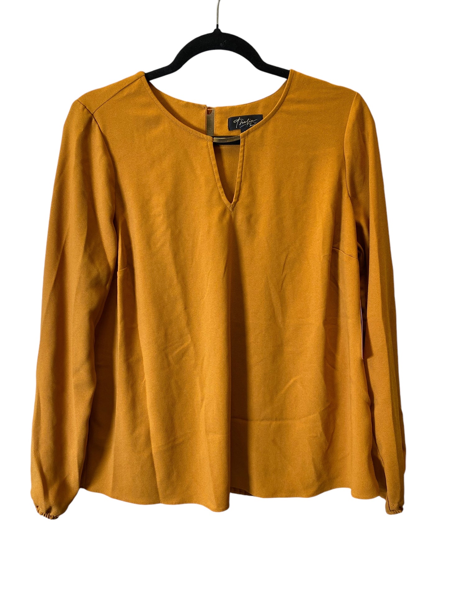 Top Long Sleeve By Thalia Sodi In Yellow, Size: M