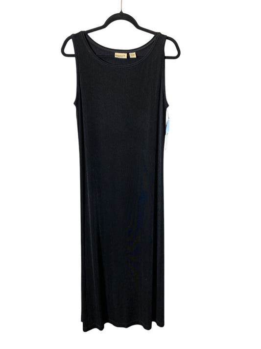 Dress Casual Midi By Chicos In Black, Size: L