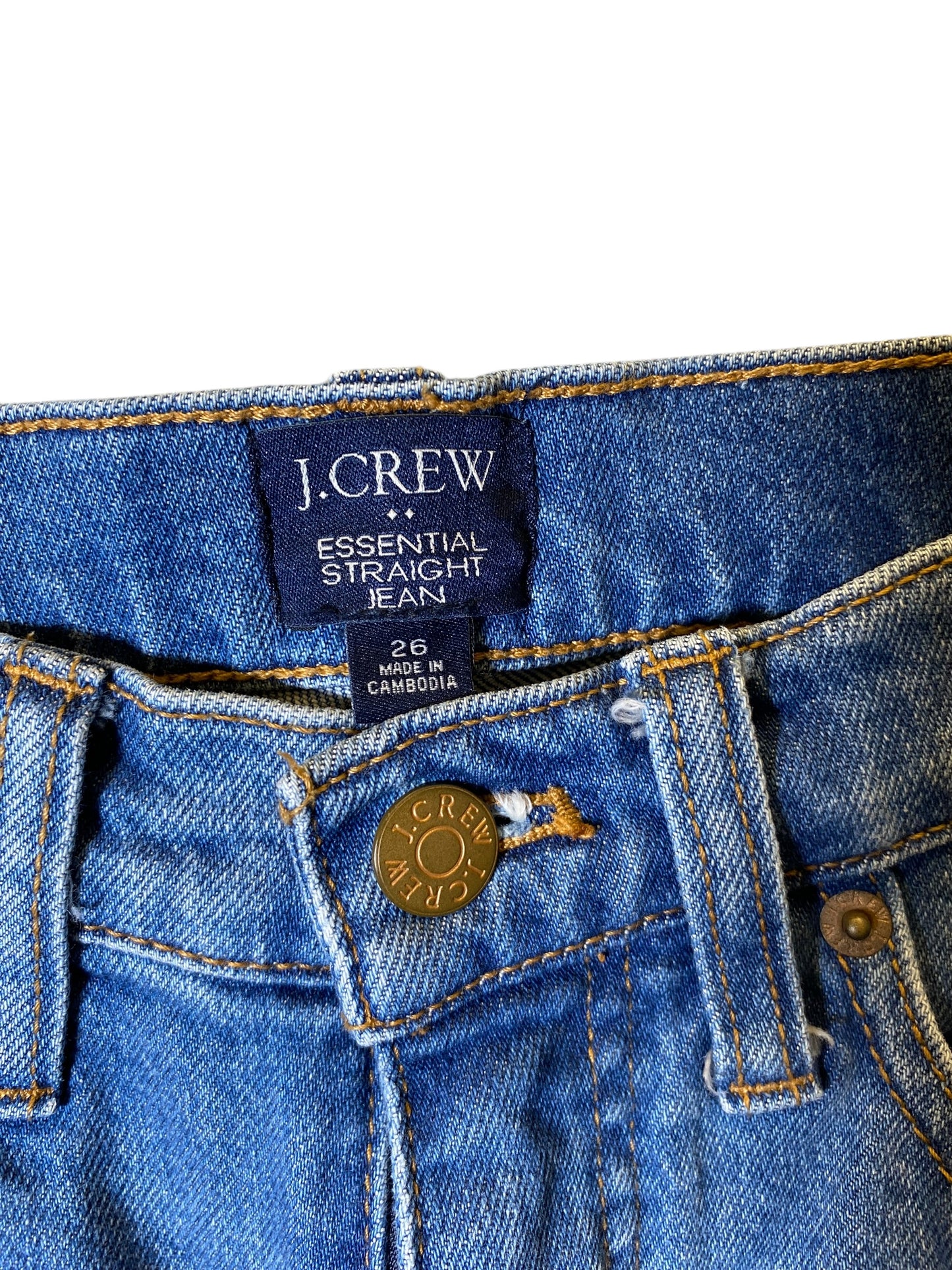 Jeans Straight By J. Crew In Blue, Size: 2