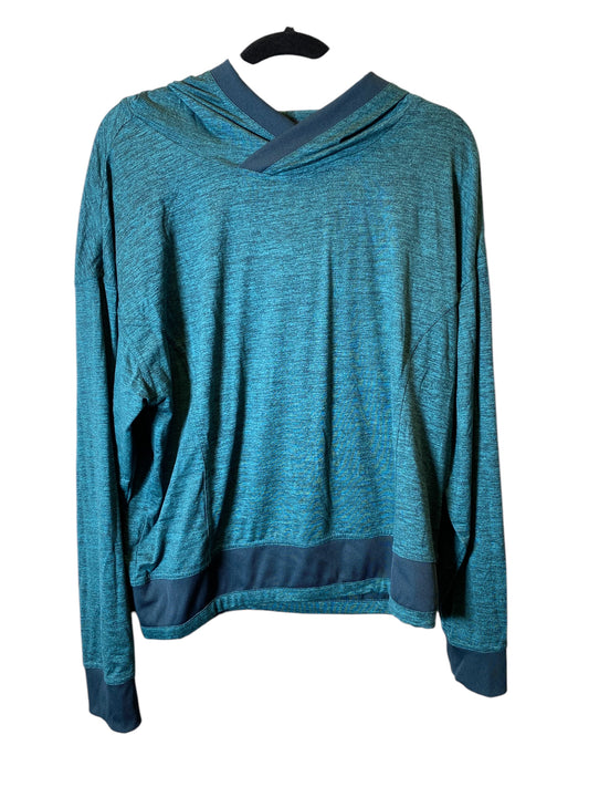 Sweatshirt Hoodie By Mondetta In Green, Size: L