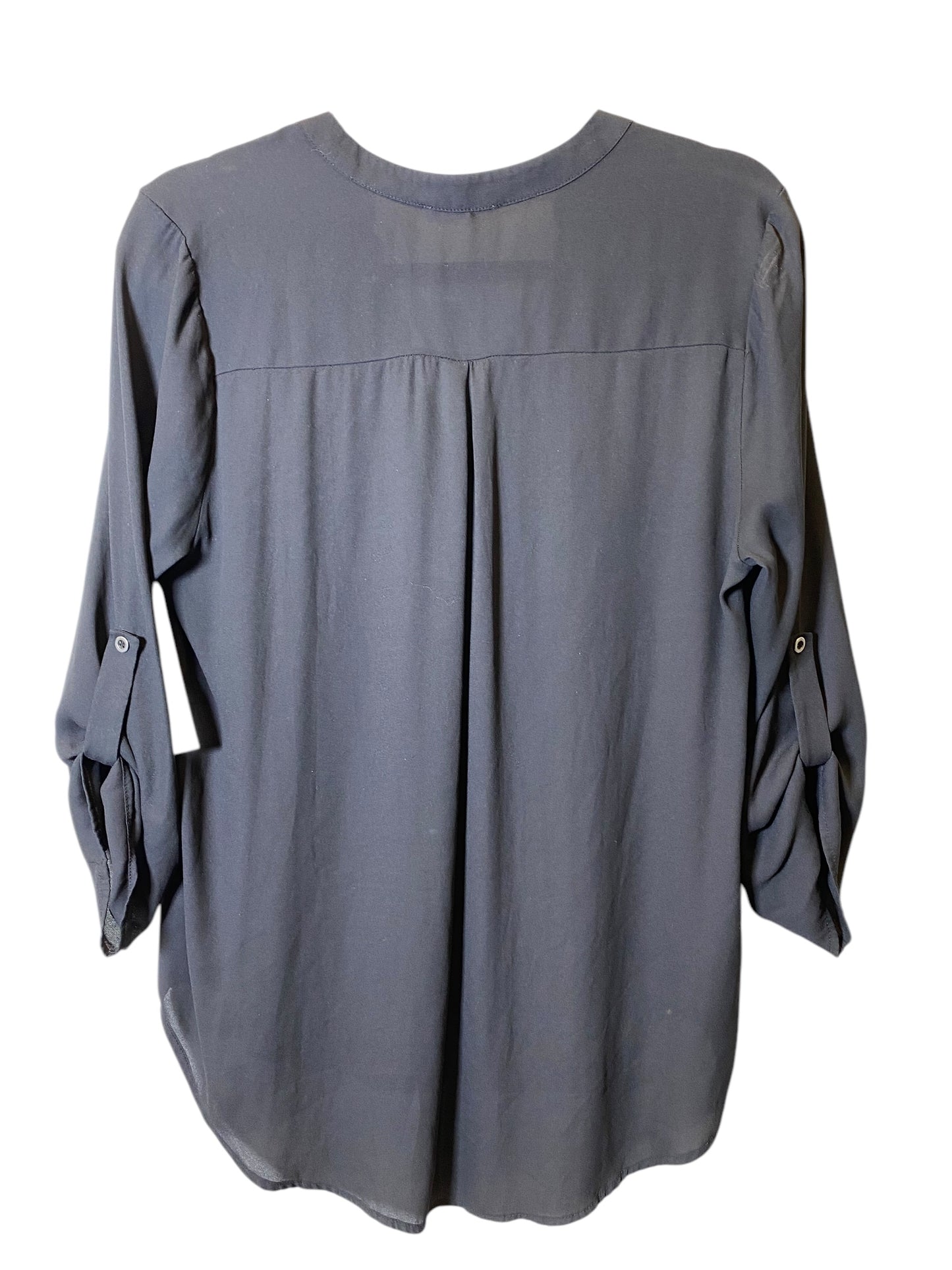 Top Long Sleeve By Lush In Black, Size: L