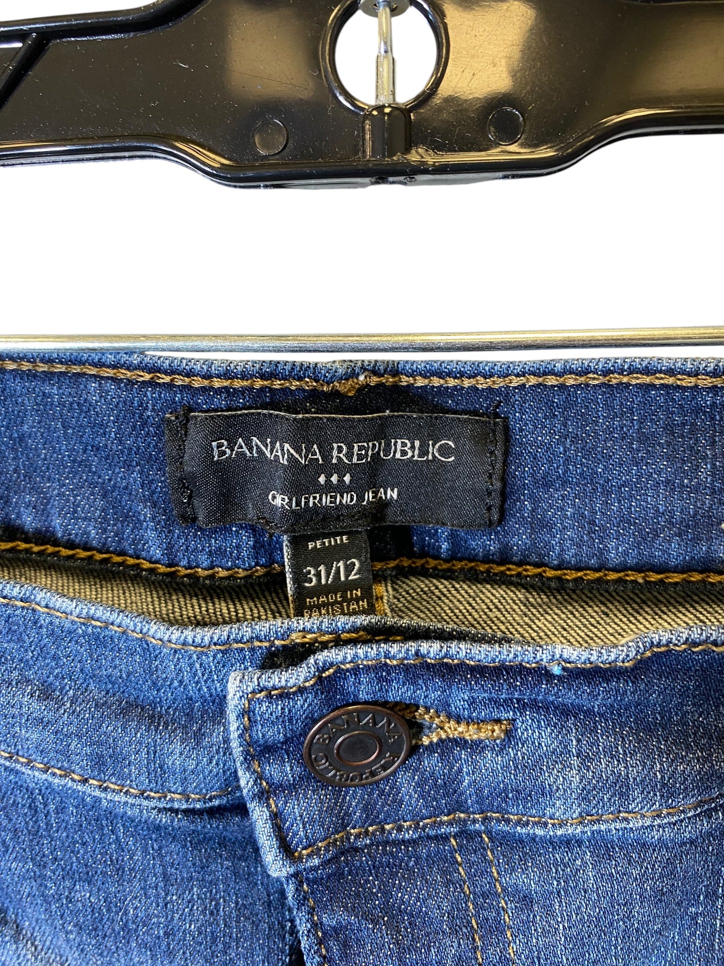 Jeans Boyfriend By Banana Republic In Blue, Size: 12