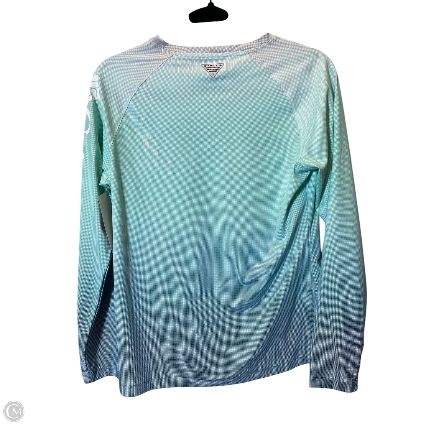 Athletic Top Long Sleeve Crewneck By Columbia In Ombre Print, Size: S