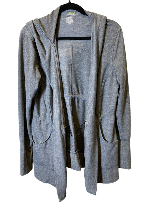 Cardigan By Tek Gear In Grey, Size: L