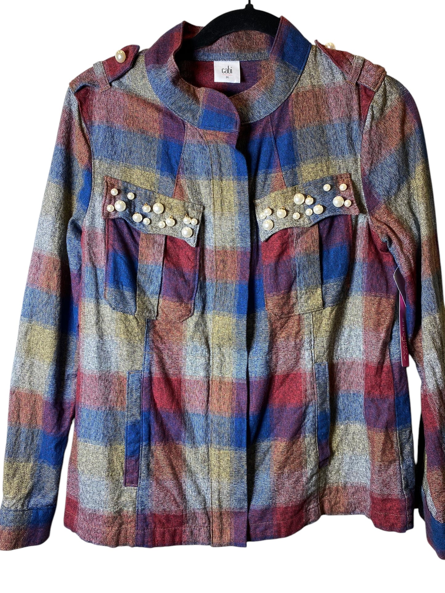 Jacket Shirt By Cabi In Multi-colored, Size: M