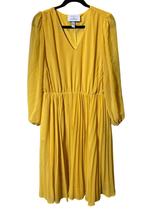 Dress Casual Midi By Lane Bryant In Yellow, Size: Xl