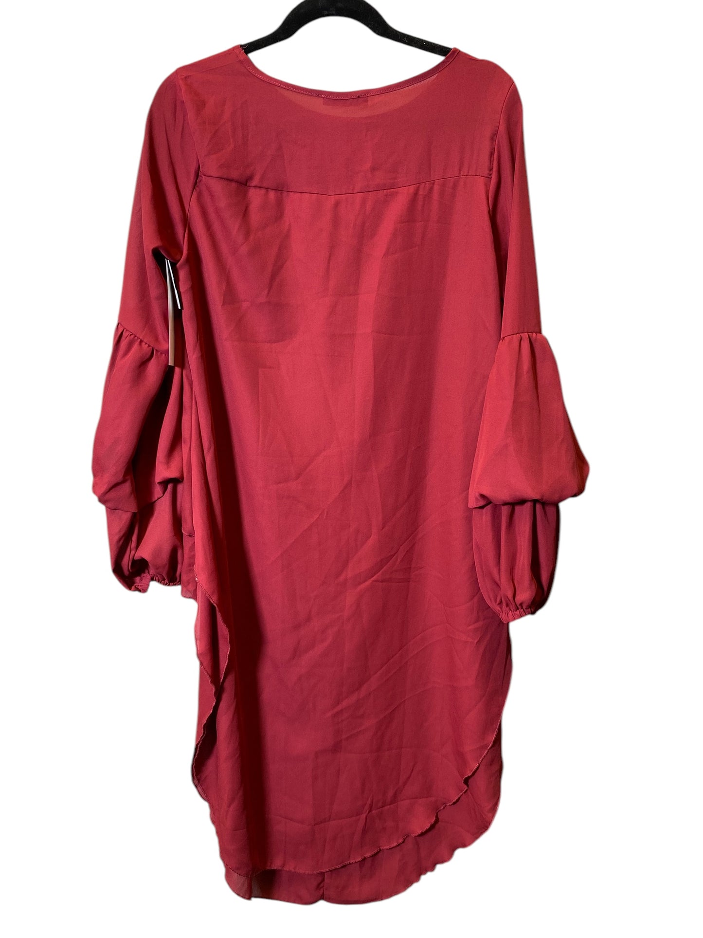 Tunic Long Sleeve By Cmc In Red, Size: S