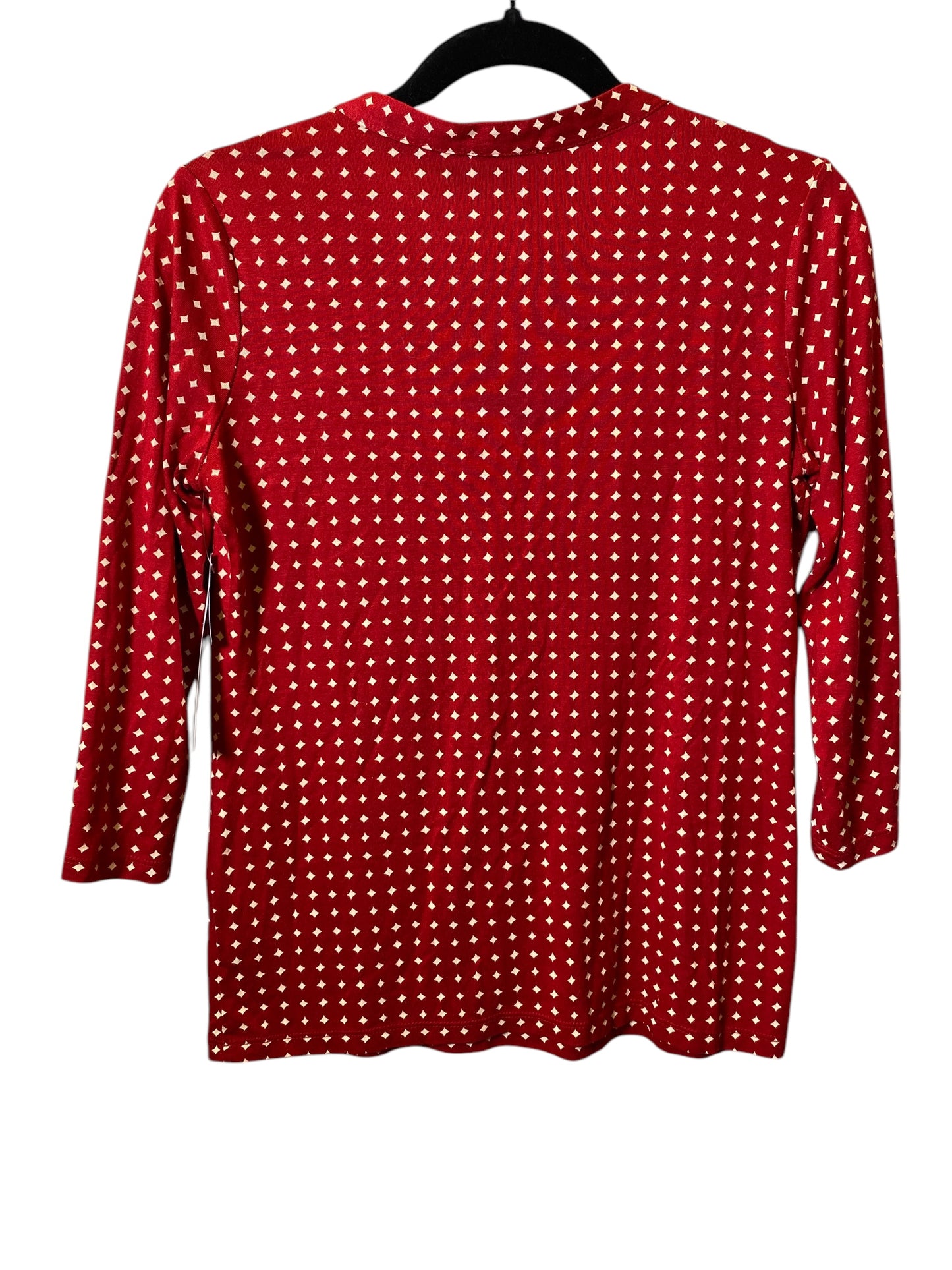 Top 3/4 Sleeve By Talbots In Red, Size: S