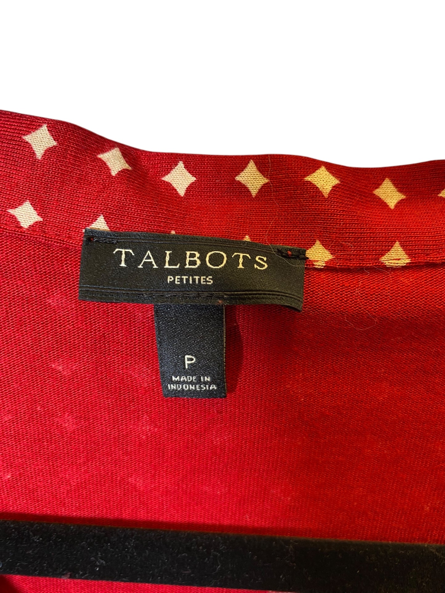 Top 3/4 Sleeve By Talbots In Red, Size: S