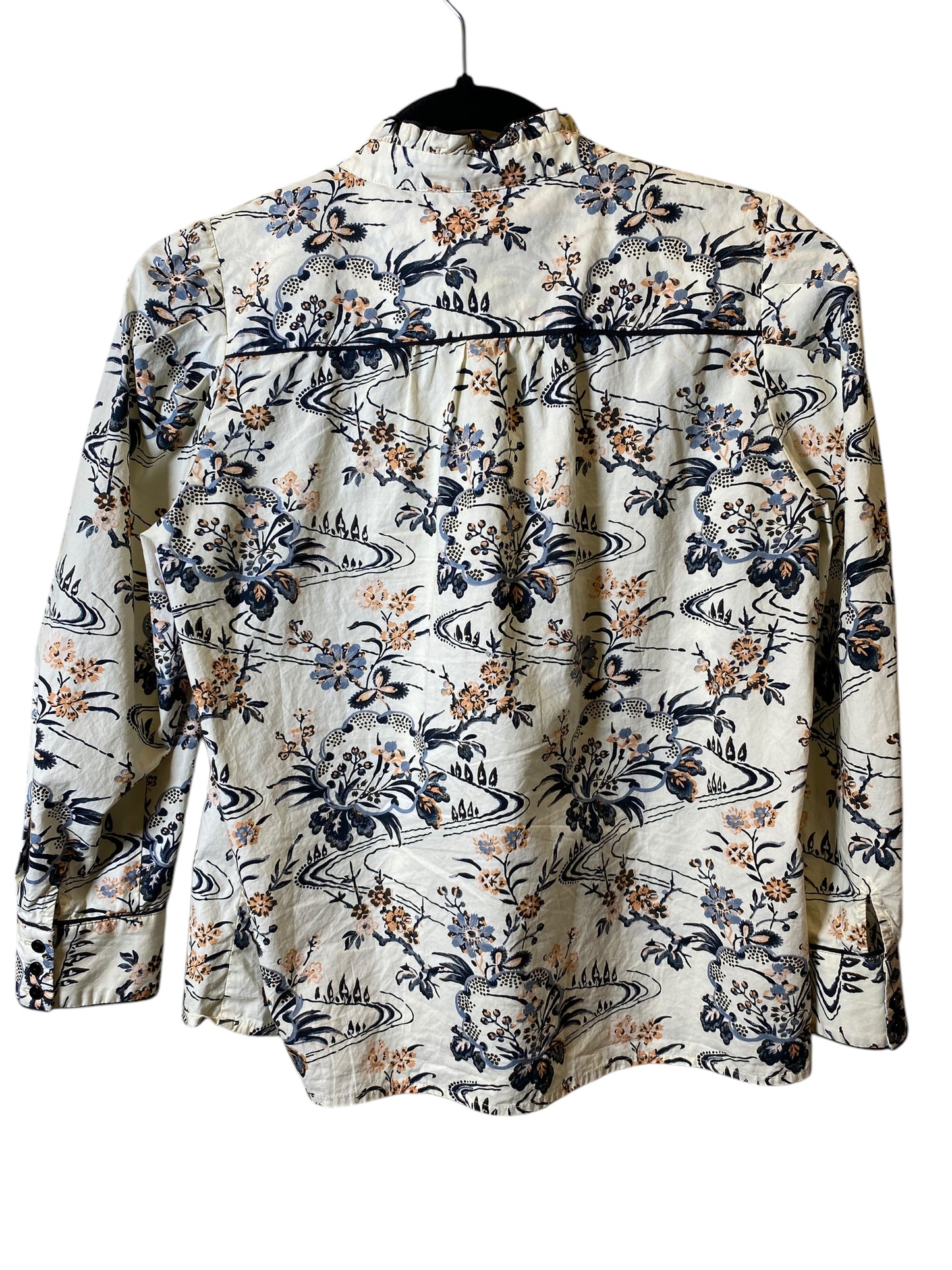 Blouse Long Sleeve By Cmc In Floral Print, Size: Xs