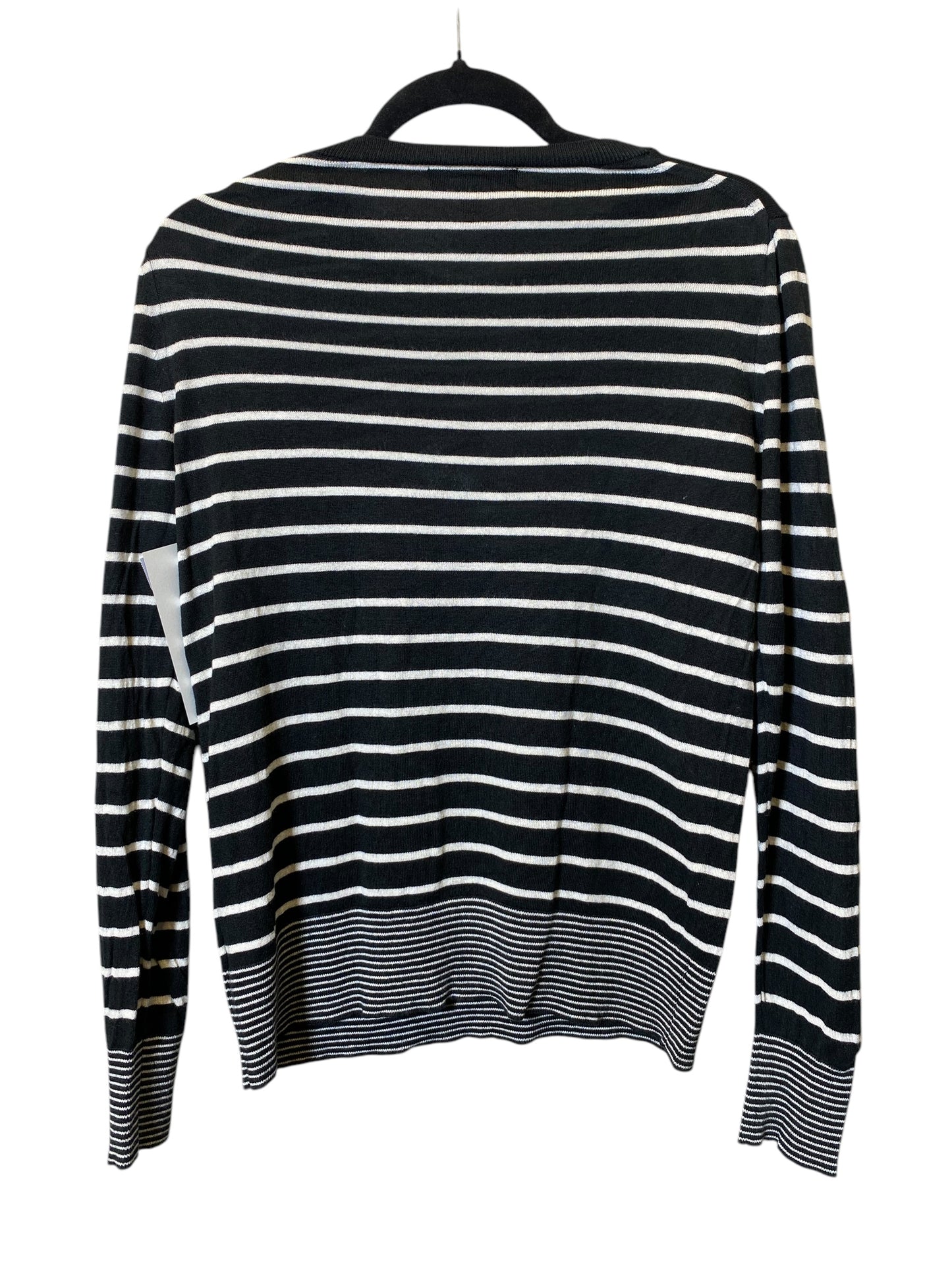 Top Long Sleeve By Banana Republic In Striped Pattern, Size: M