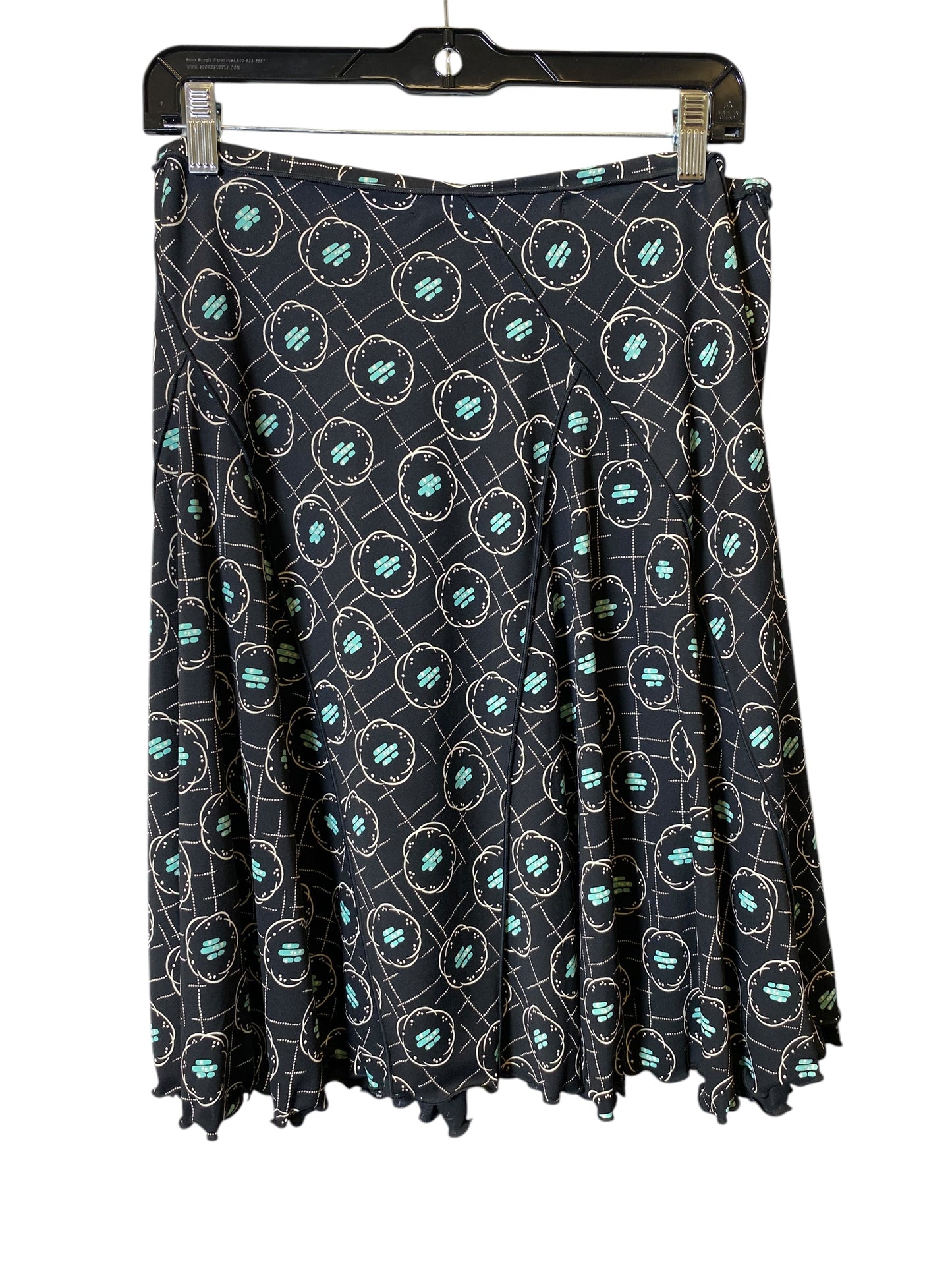 Skirt Midi By Max Studio In Black & Blue, Size: S